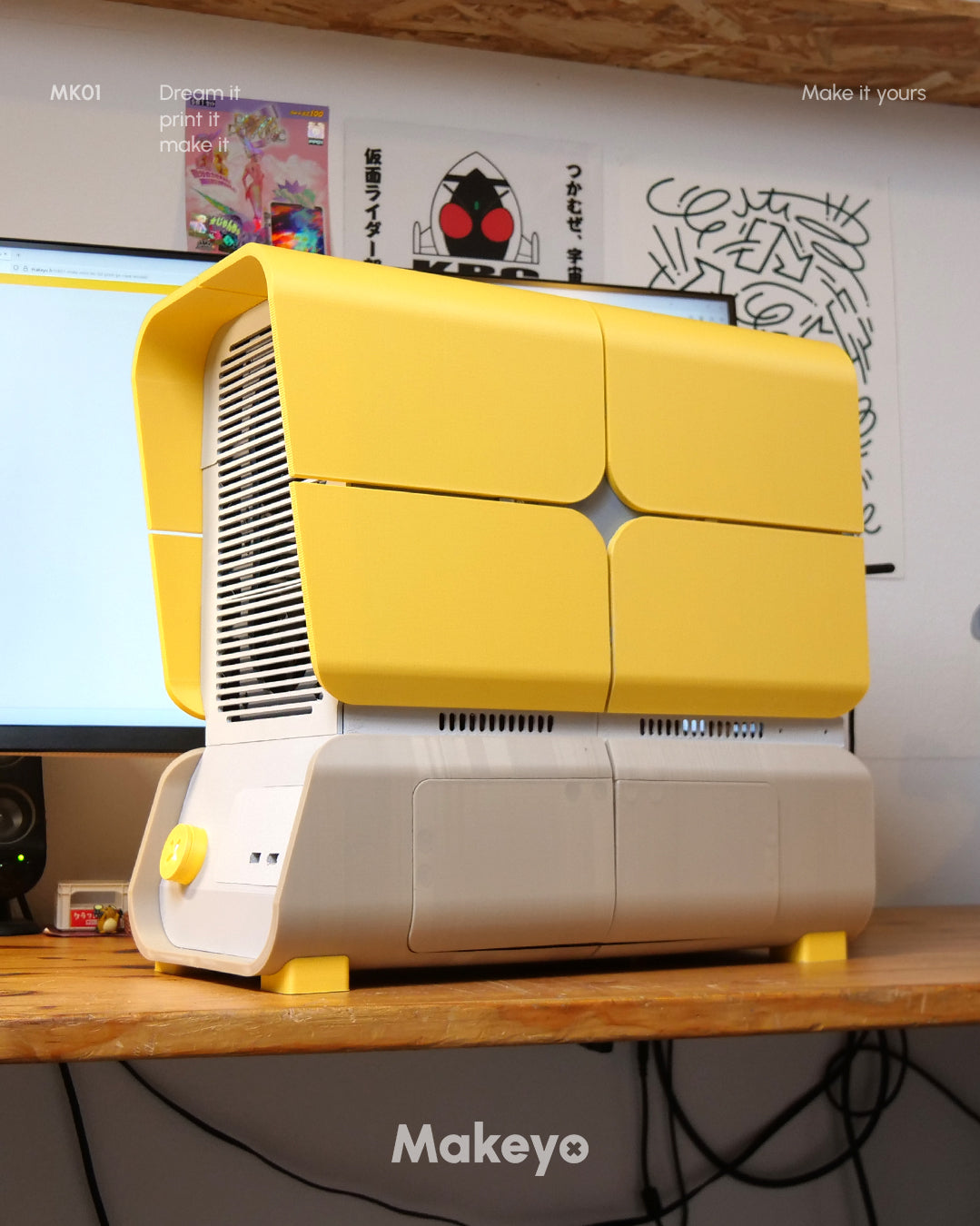 MK01 | 3d printed Mini ITX Micro ATX PC case