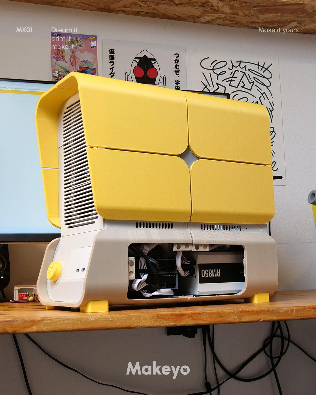 MK01 | 3d printed Mini ITX Micro ATX PC case