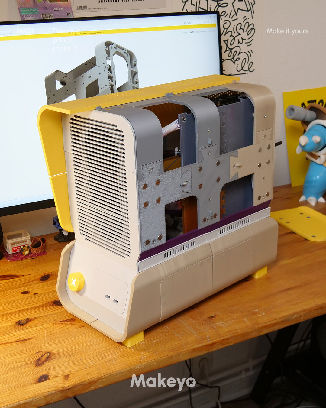 MK01 | 3d printed Mini ITX Micro ATX PC case