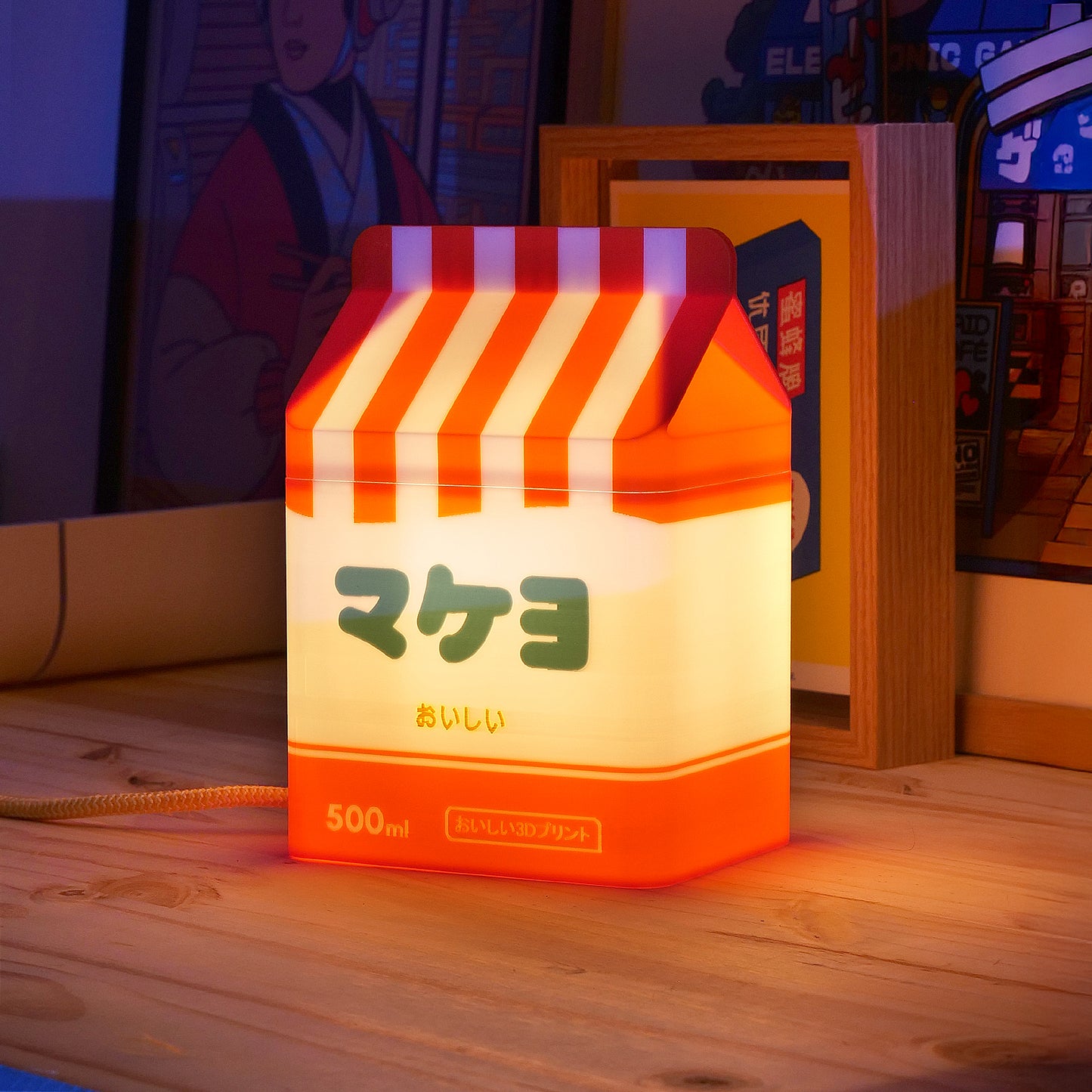 MILKY | 3d printed japanese packaging lamp