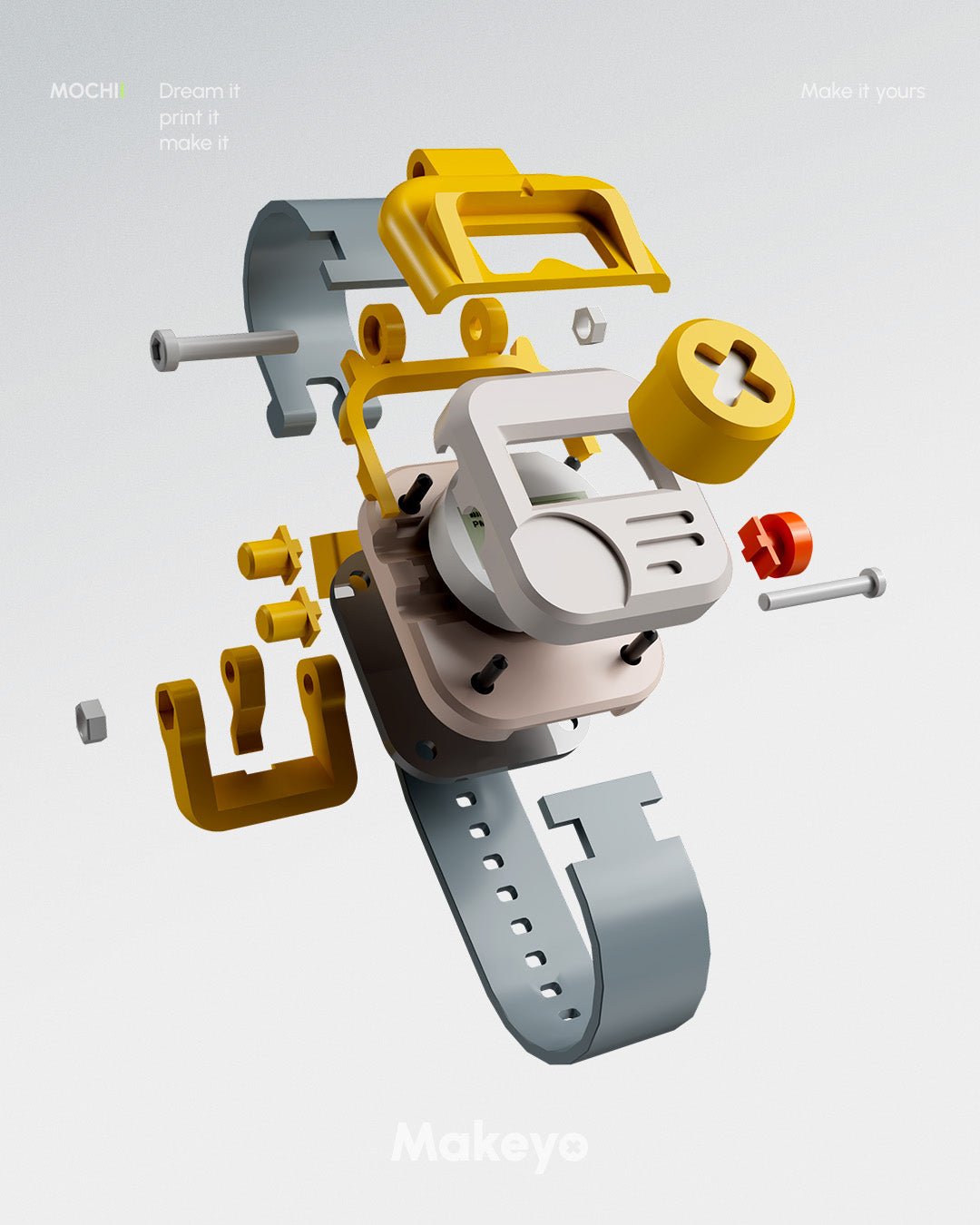 MOCHII | 3d printed watch
