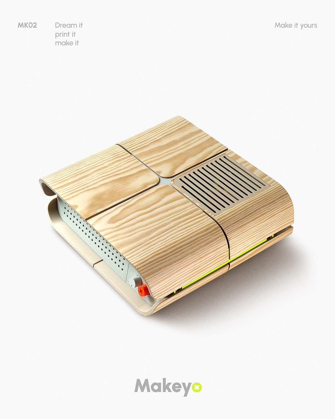 MK02 | 3d printed Mini ITX horizontal PC case