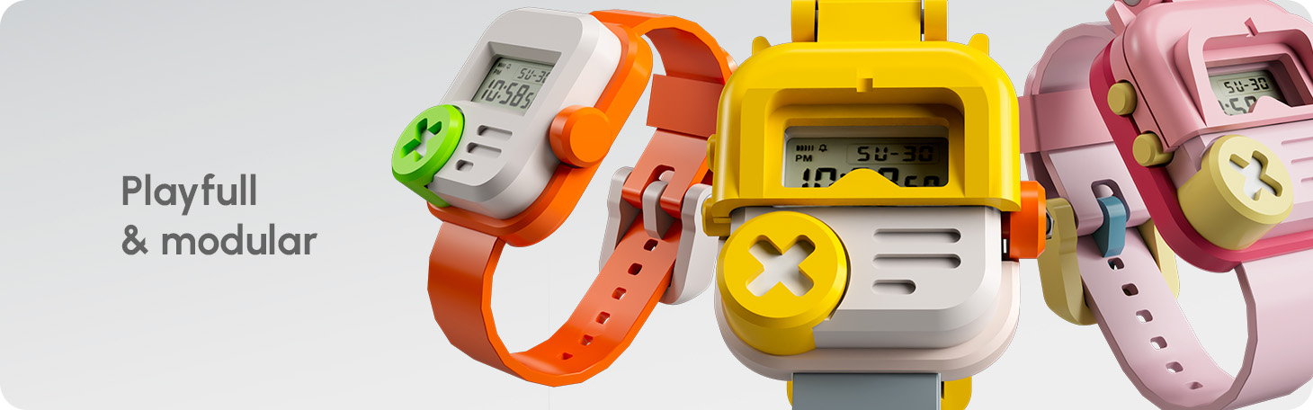 Block_2-Mochii 3D printed watch