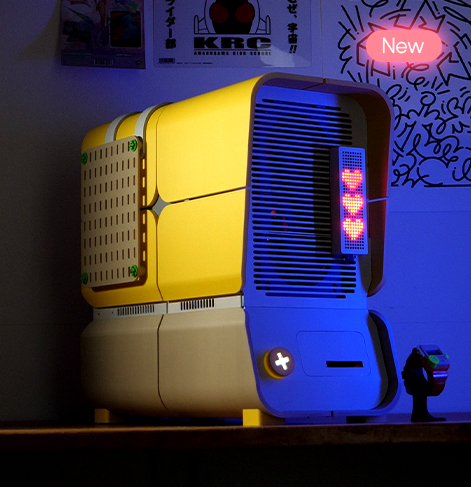 pink-3d-printed-pc-case-2 3d printed case with led screen